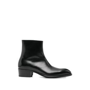 Tom Ford Men Burnished Leather Chelsea Boots